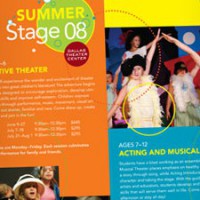 Dallas Theatre Center Summer Stage 08 Brochure